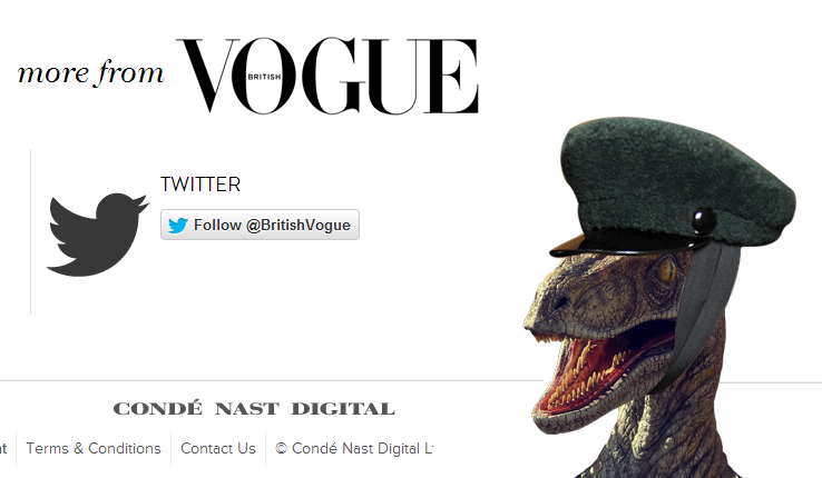 Vogue Raptor Easter Egg